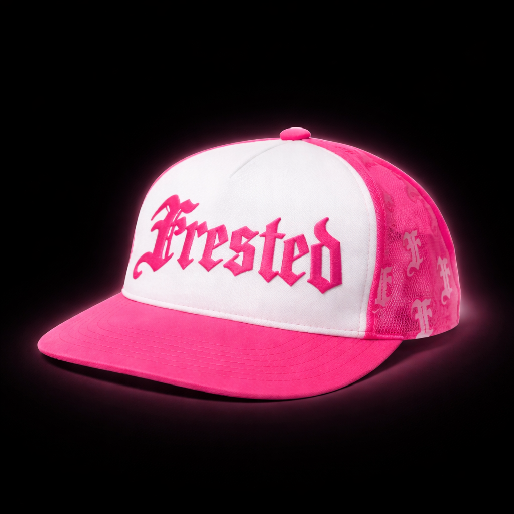 PINK TRUCKER HAT