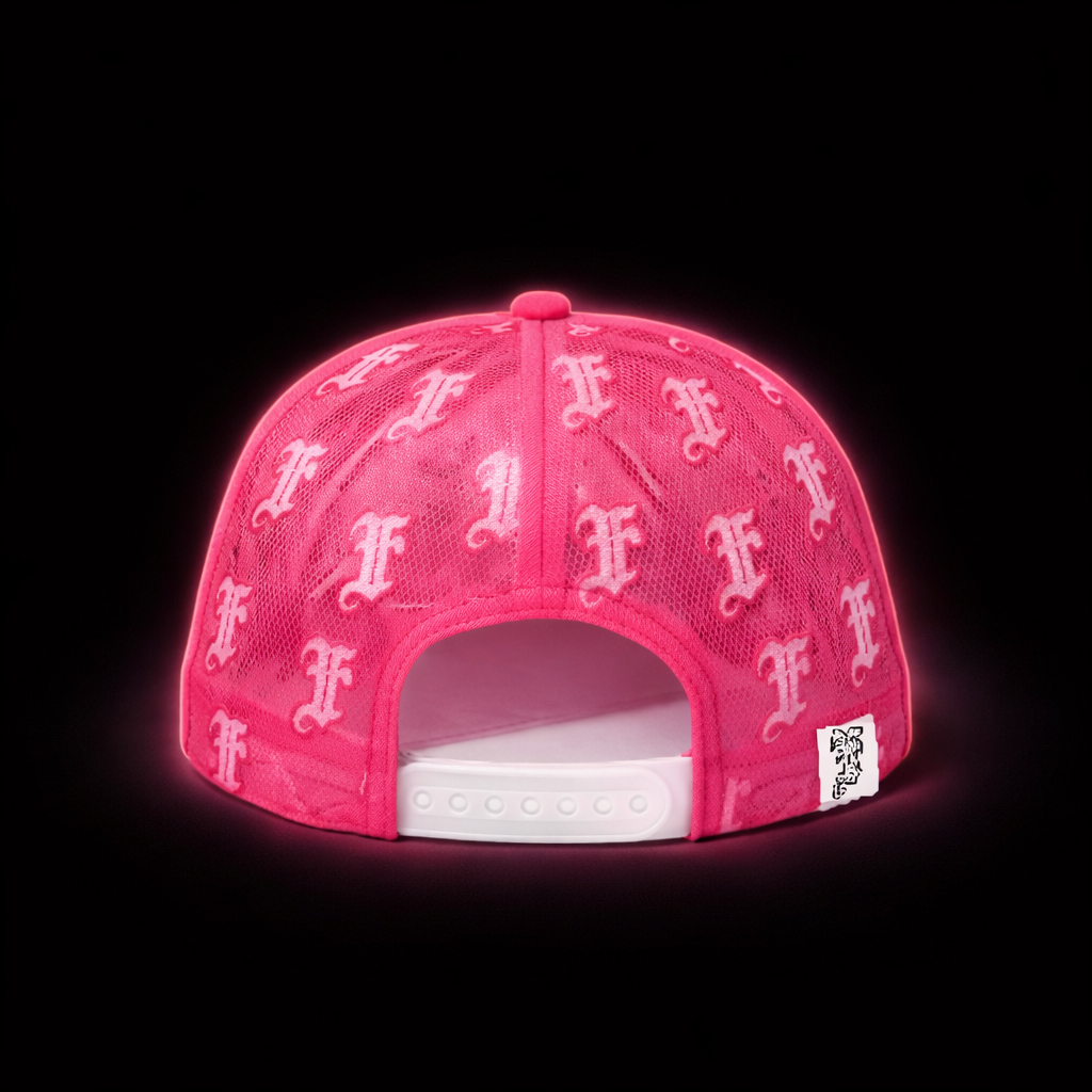 PINK TRUCKER HAT